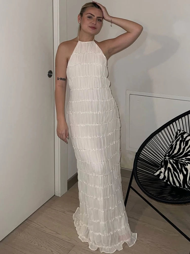 Halter Backless Sexy Maxi Dress
